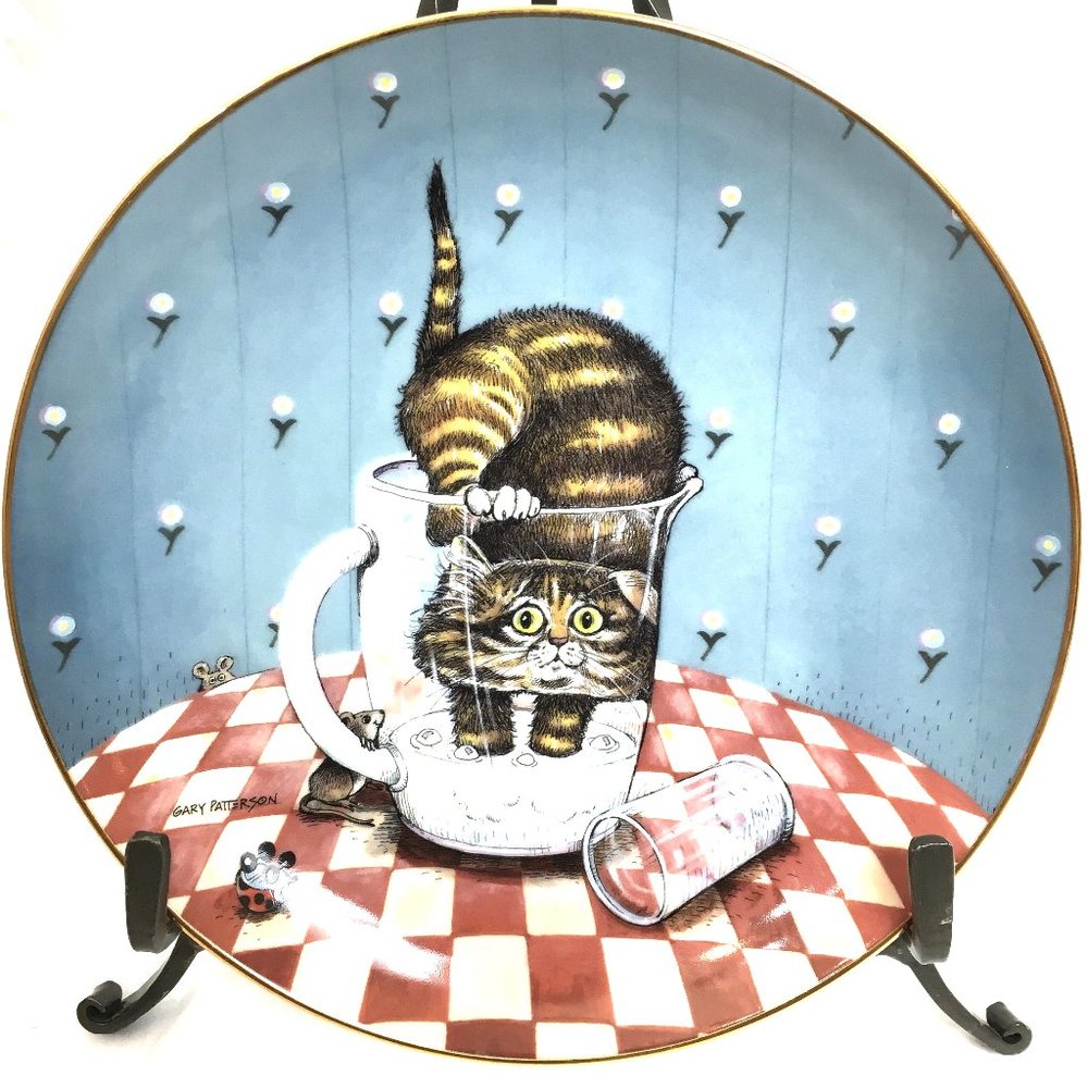Gary Patterson Comical Cats Collector Plate